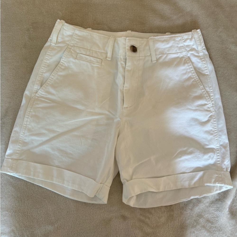 White GAP Chino Shorts